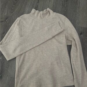 Women's Cream Turtleneck Sweater